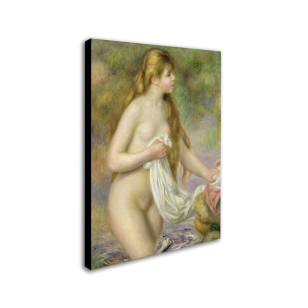 Pierre Renoir 'Bather With Long Hair C.1895' Canvas Art,35x47